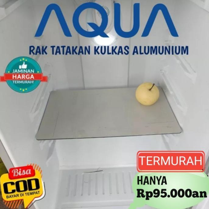 Cuci Gudang Rak Tatakan Kulkas Aqua Japan Akrilik+Alumunium Custom Size Termurah