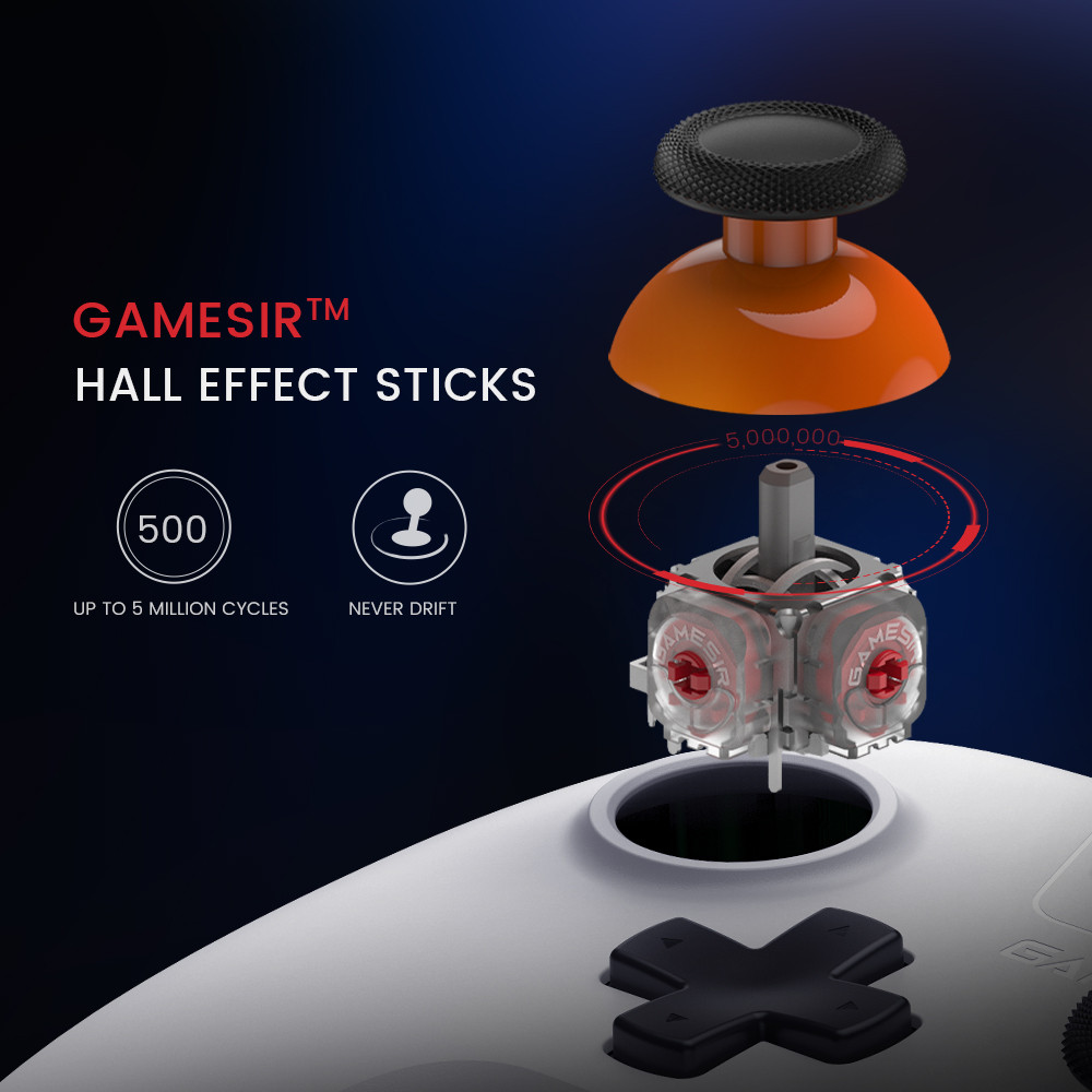 GameSir T4 Nova Lite Switch Controller Hall Effect Gamepad for Nintendo Switch iPhone Android Mobile