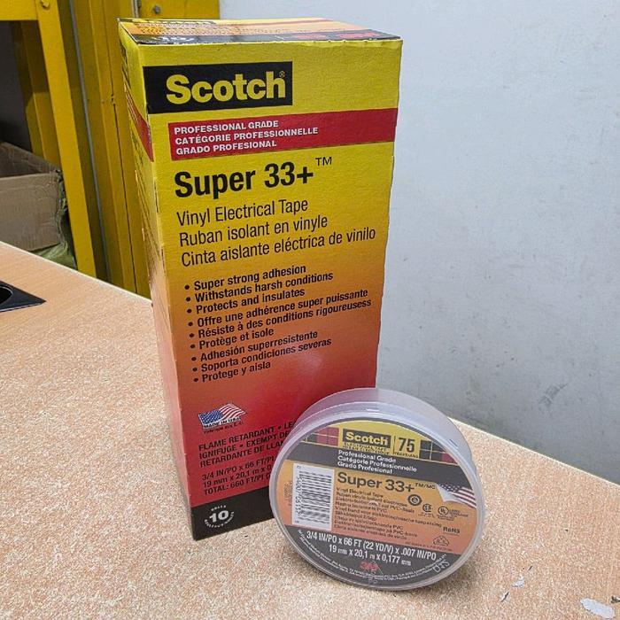 3M Scotch 33+ Vinyl Tape Hitam