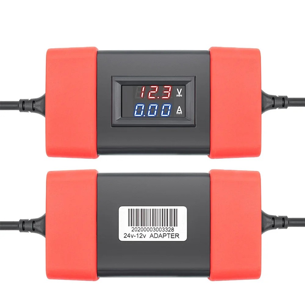 24V to 12V Heavy Duty Truck Diesel Adapter Connector Cable Tools use for Thinkdiag OBD2 Scanner and