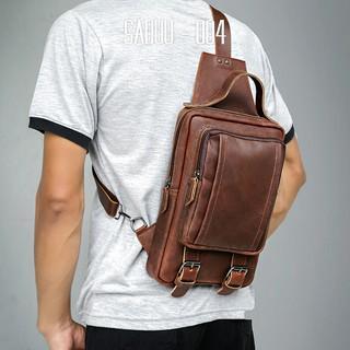 ORIGINAL TAS KULIT PRIA WAISTBAG - SELEMPANG PRIA KULIT ASLI OC-SADUU BEST SR ODON CIBADUYUT