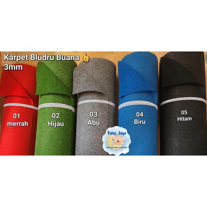 Karpet Bludru Merteran/Karpet Lantai Mushola, Kantor, Wedding, Pameran