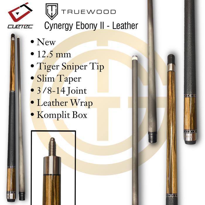 Readyyy Cuetec Cynergy Truewood Ebony Ii - Leather