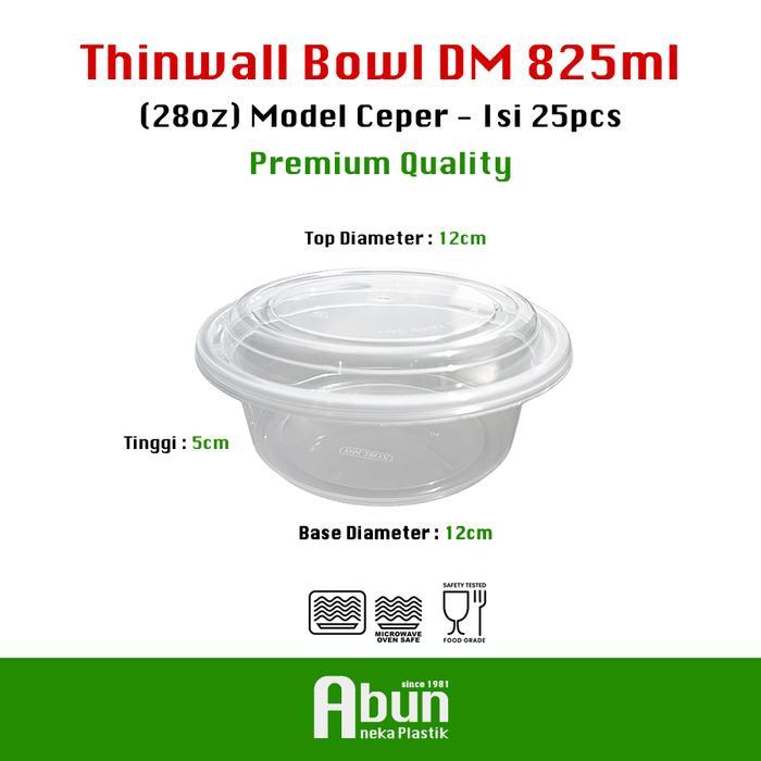 THINWALL BOWL CEPER 28OZ (825ML) DM ISI 25PCS