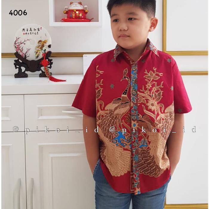 ORIGINAL Baju batik anak IMLEK modern / Dress batik anak cewek / Kemeja batik anak cowok / dress