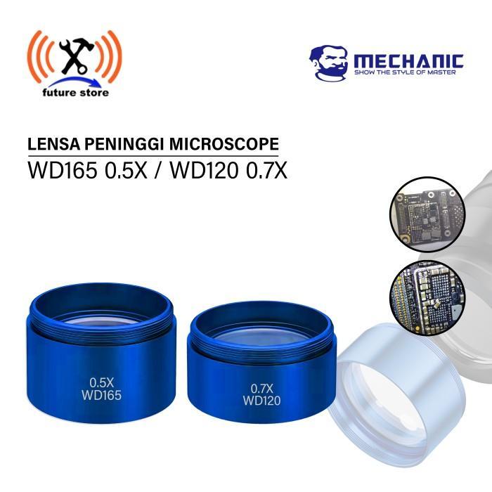 Mechanic Mcn-0.5X / Mcn-0.7X Lensa Peninggi Microscope Mikroscope Auxiliary Objects Lens Microscope