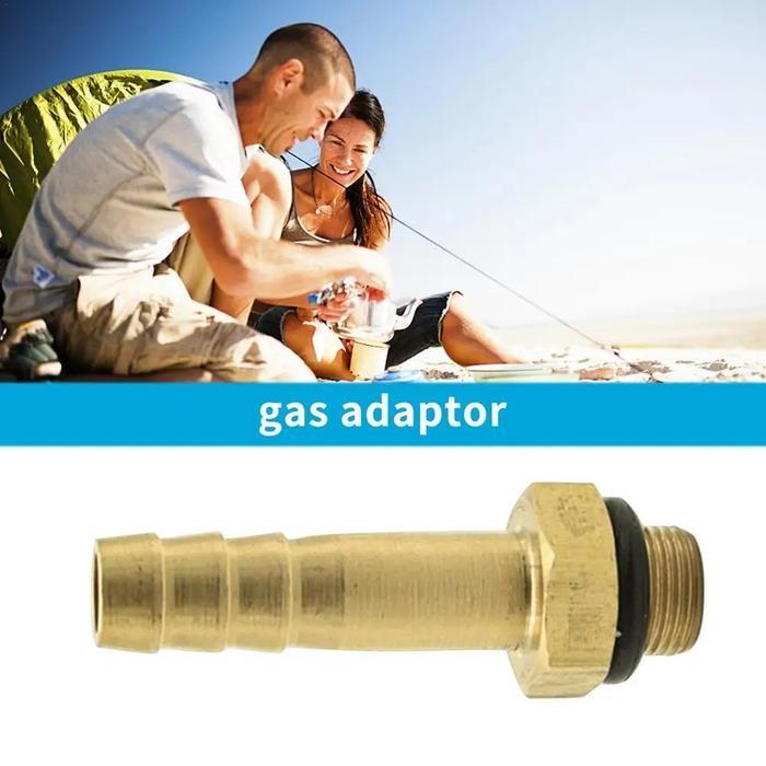 Adapter Konverter Kepala Regulator Kompor Portable Camping Tabung Gas LPG 8-10mm Pipe