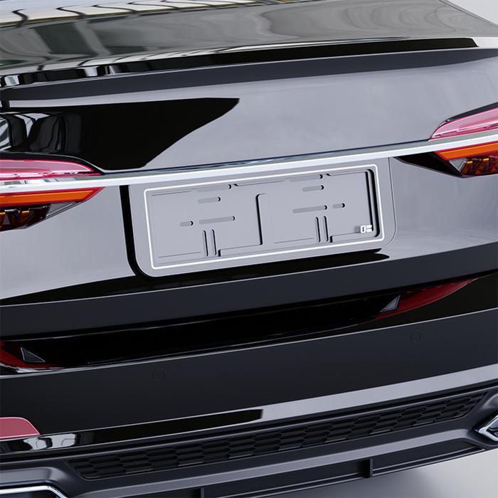 VYN Otto Klasse Cover Plat Mobil Dengan Akrilik - Hitam Aksesoris Eksterior MobilCar Exterior