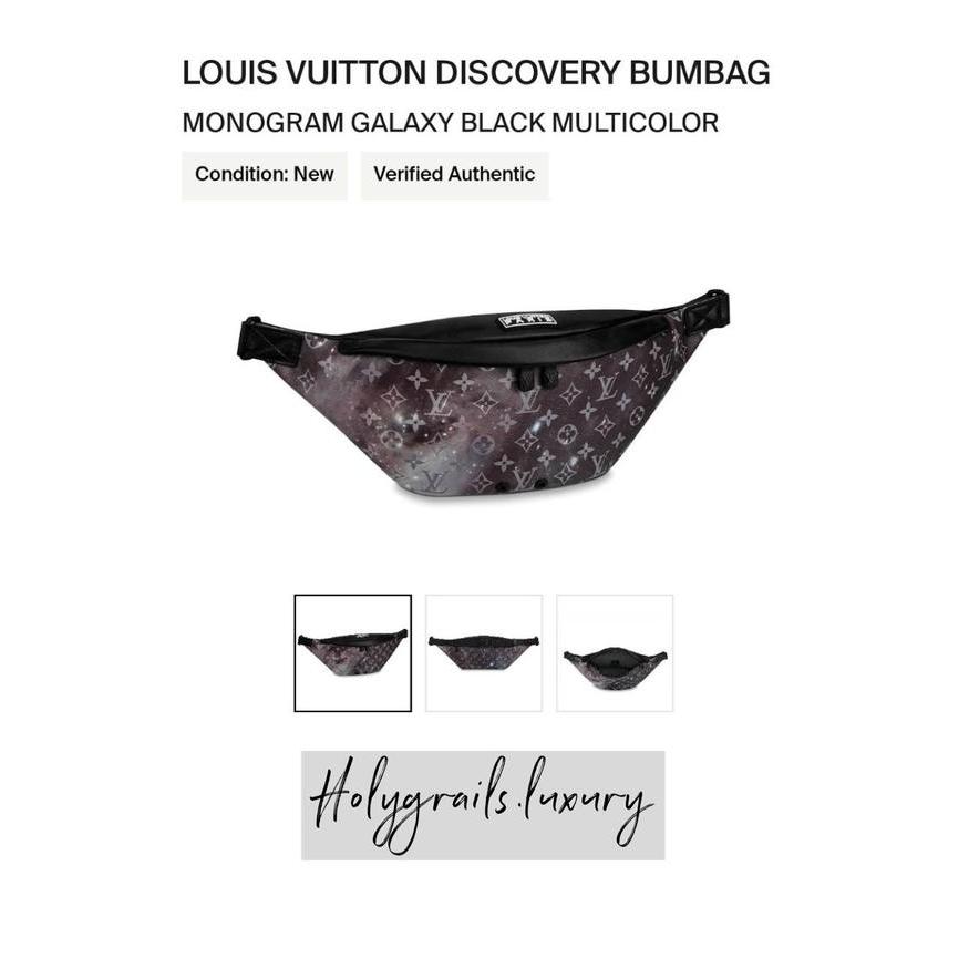 OBRAL Louis Vuitton Discovery Bumbag Monogram Galaxy Black Multicolor