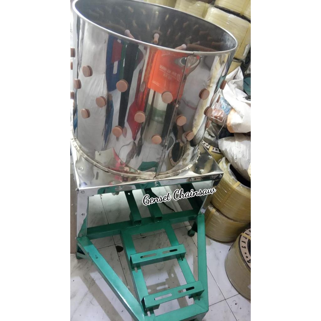 Mesin Cabut Bulu Ayam Unggas 5 Ekor Dengan GearBox Stainless Steel
