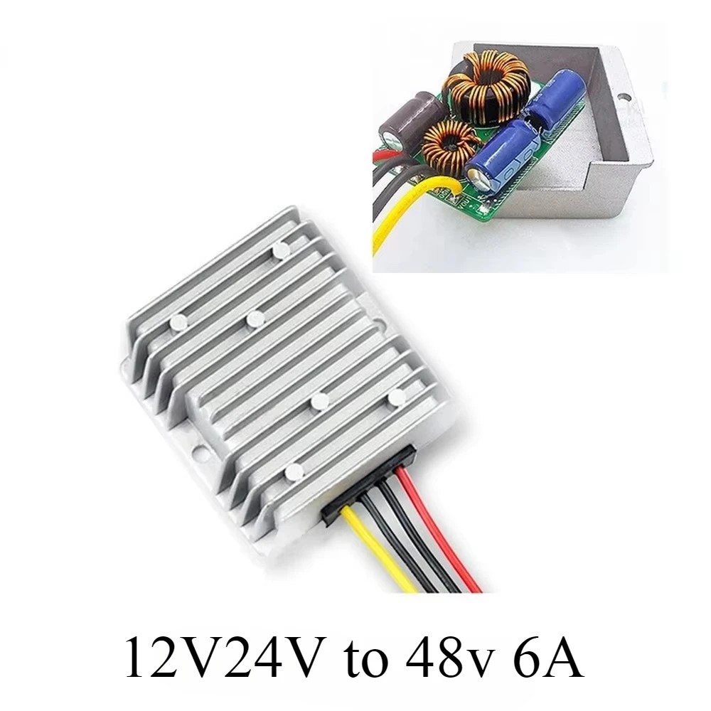 12V24V to 48v 6A DC-DC Boost Converter Step up Converter 12V-48V Voltage Regulator Booster Car Truck