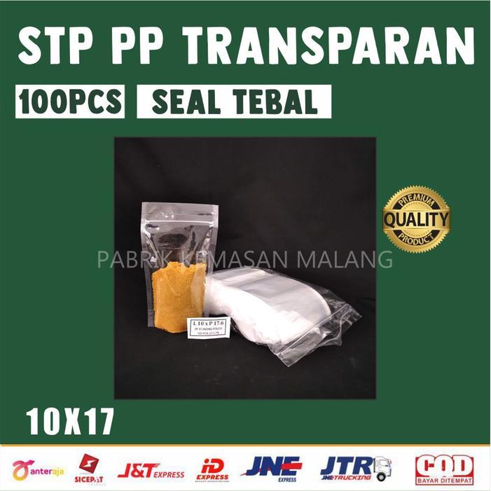 STANDING POUCH PP TRANSPARAN 10X17 / DOUBLE SEAL