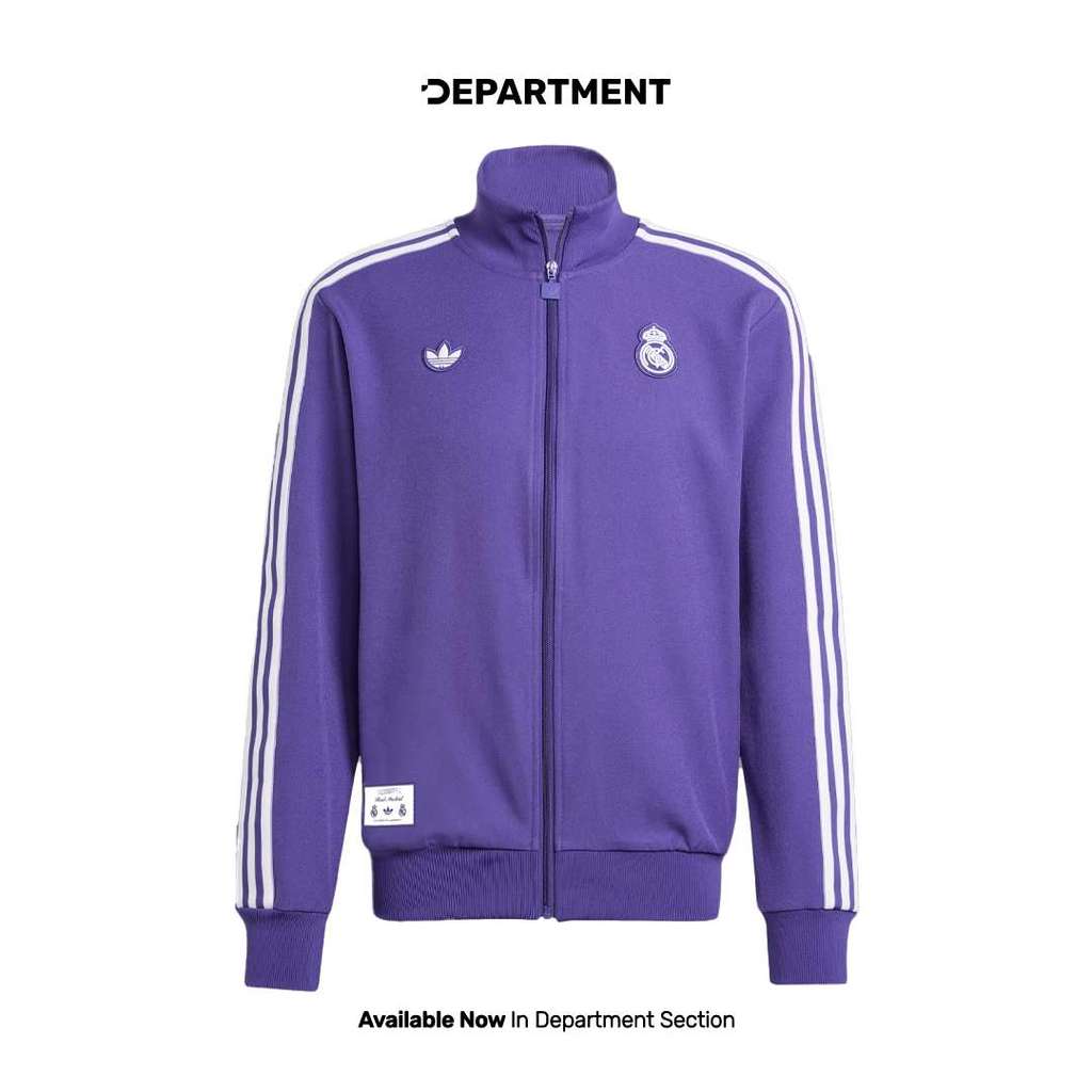 ADIDAS Jaket Bola Pria REAL MADRID TERRACE ICONS JF2582 ORIGINAL