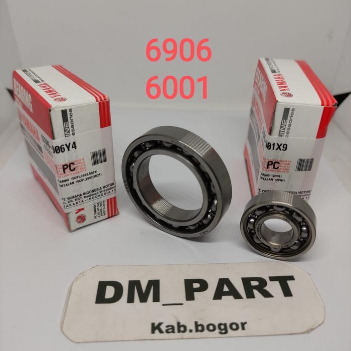 BEARING 6906 6001 NOKEN YAMAHA ASLI ORI ORGINAL 1SET 2PC RESTOCK