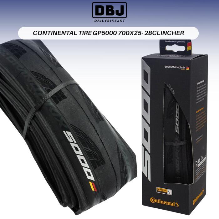 Ban Continental GP5000 700x25C 700x28C Clincher Original Ban Luar Continental 700C
