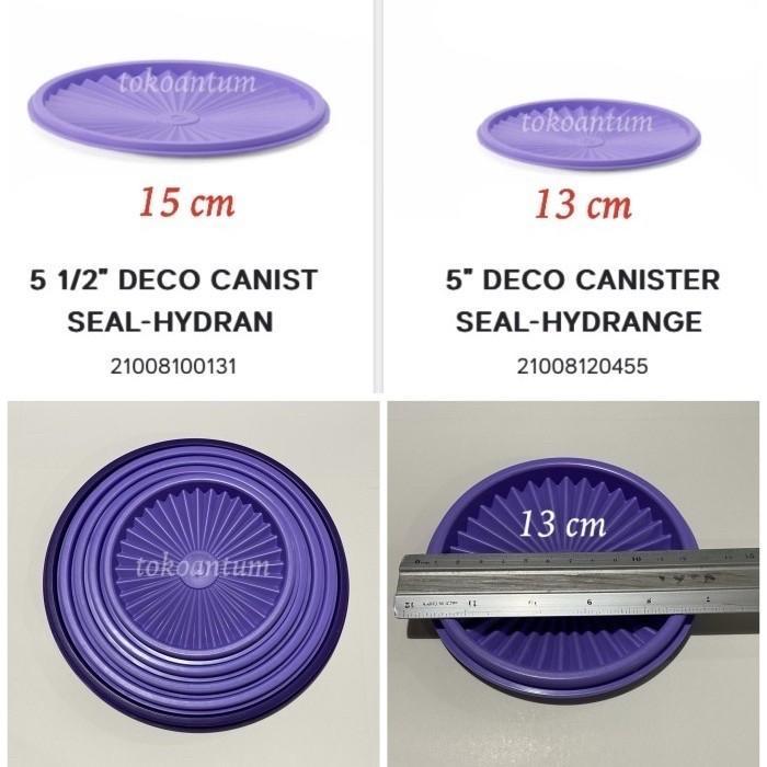 Tutup toples tupperware deco canister