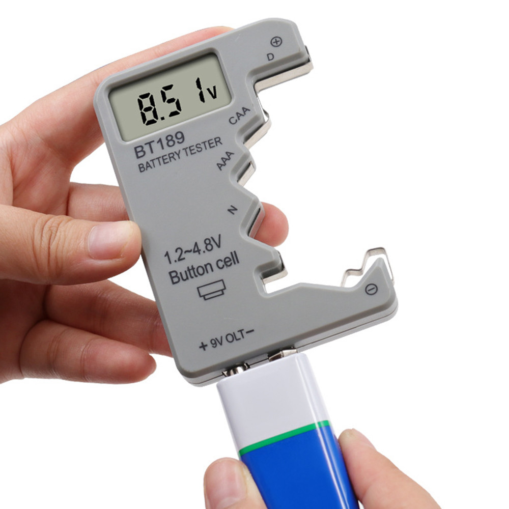BT189 Battery Capacity Tester LCD Display Portable Battery Tester Lithium Battery Dry Battery Coin C