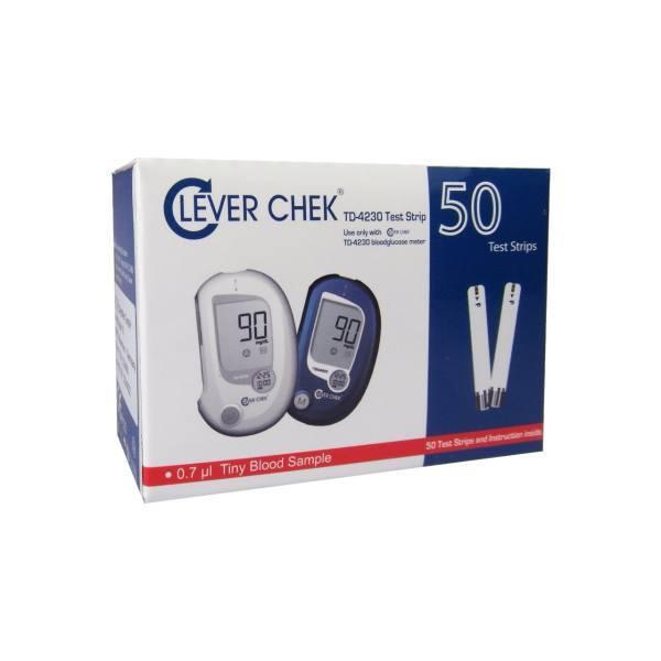 Clever Chek Td-4230 Glucose Strip Isi 10 Test Ed. 03/2027 #Gratisongkir