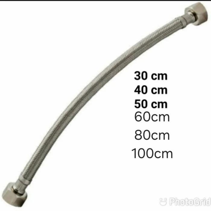 "New" flexible hose flexible anyam selang air panas dingin 1/2 augusto