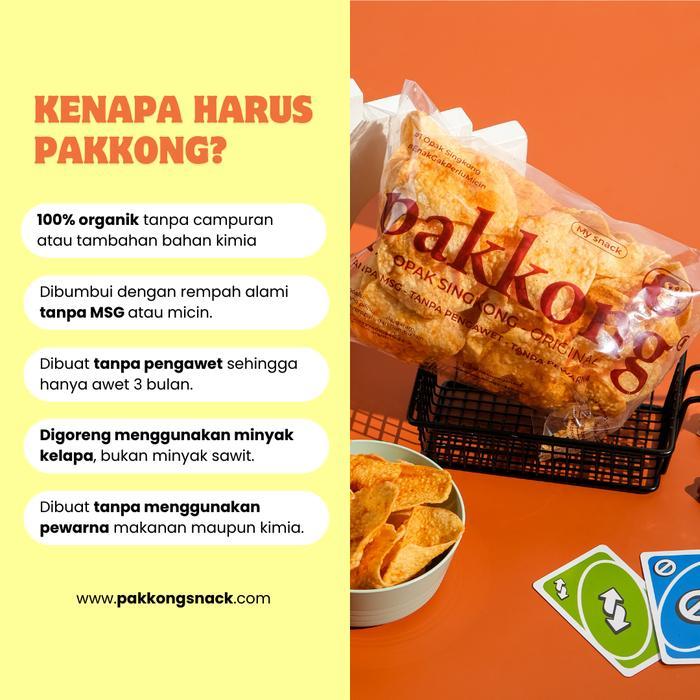 "New" PAKKONG Opak Singkong - Rasa Original (Tanpa MSG & Pengawet)