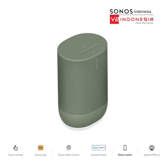 Sonos Move Gen 2 Stereo Portable Smart Wireless Speaker - Olive Green