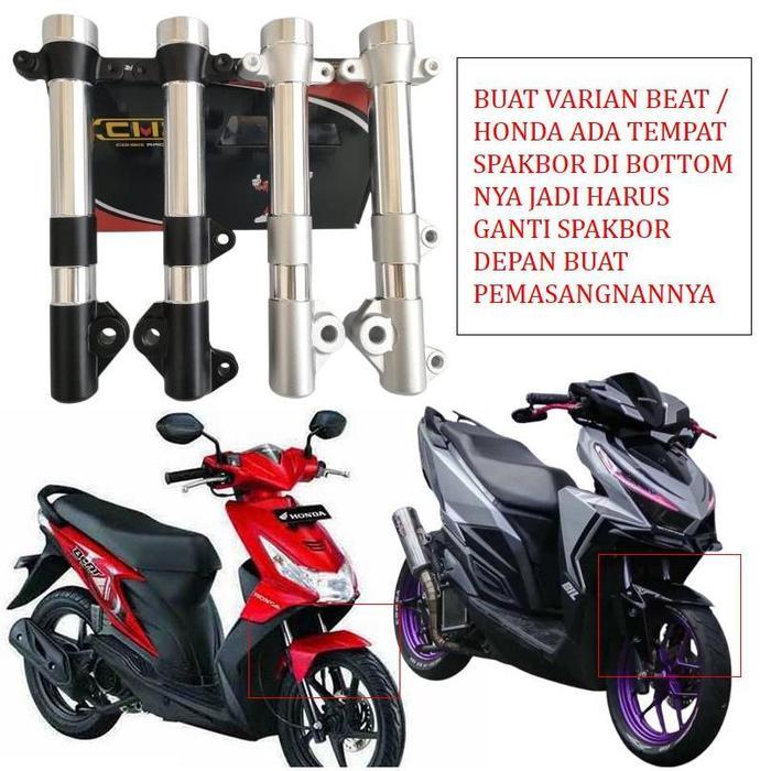 Bottom shock depan model original bubut alus kinclong Satria FU mio jupiter beat vario sccopy
