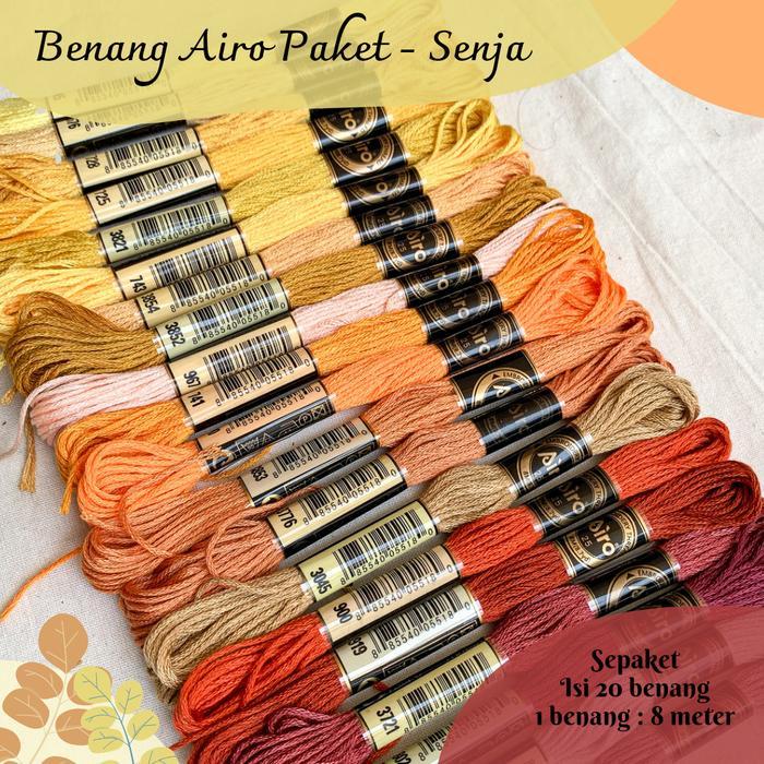 Paket Benang Sulam Airo - Senja (20 benang)