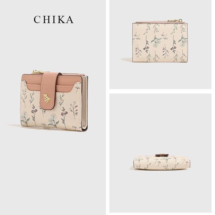 Eiger - Dompet Lipat Wanita Motif Daun Import Wanita Ori Dompet#P001