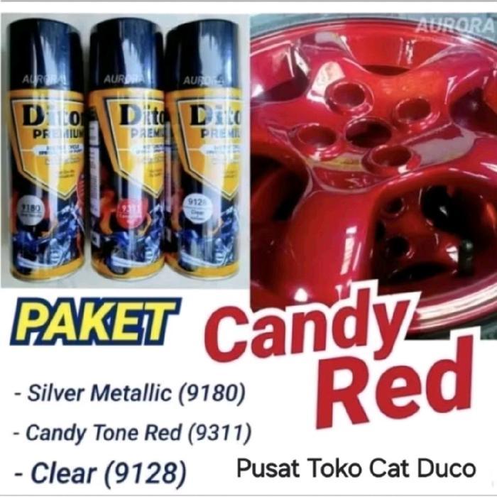 Paket Diton Premium Candy Red 9180+9311+9128 paket diton premium candy merah cendy red isi 3 400ml