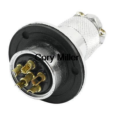 WATERPROOF METAL AVIATION CIRCULAR ADAPTER CONNECTOR 6 PIN P25-6 CORE