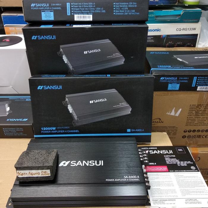 SANSUI SA-A900.4 Power Amplifier 4 Channel 12000W Max Power
