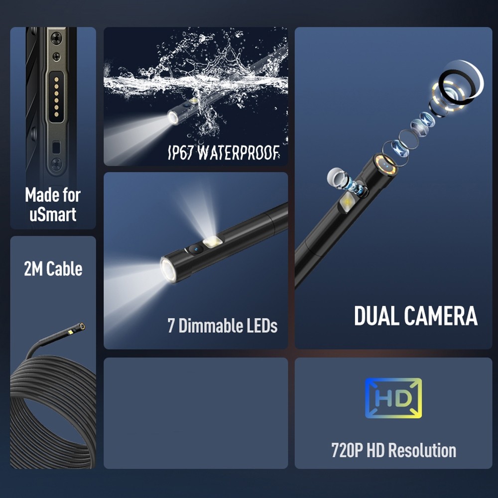 Ulefone Endoscope E2 IP67 Waterproof Digital Endoscope for Ulefone Armor 9 / 9E / Power Armor 13 /