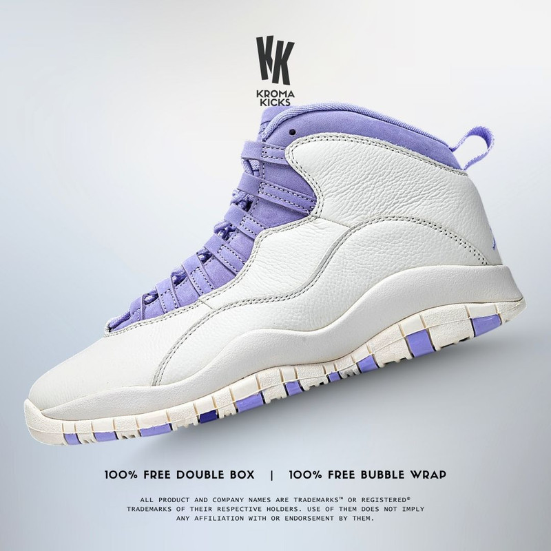 Jordan 10 Retro Hydrangeas Sneaker IQ0388-101 (Size 38-47.5)
