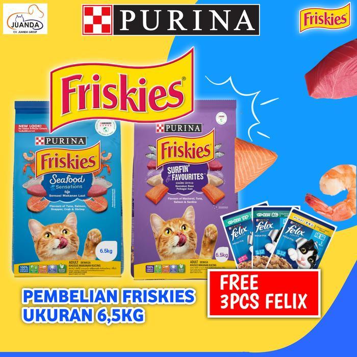 FRISKIES rasa seafood sensation 7kg friskies seafood 7kg Gojek/Grab