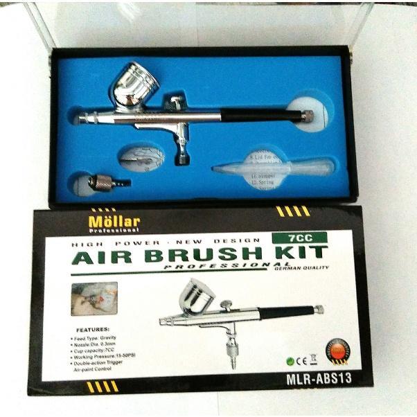 NEW PRODUK AIR BRUSH KIT PEN BRUSH MOLLAR AIRBRUSH DOUBLE ACTION TRIGGER AIR PAINT CONTROL NOZZLE