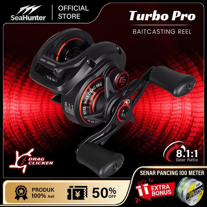 Falcon Fishing - Turbo Pro Reel Pancing Baitcasting Fishing Reel,Drag Clicker,5+1 Ball