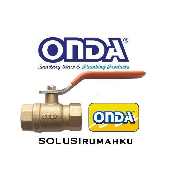 Ball Valve ONDA Kuningan 2" Stop Kran 2 Inch Keran Putaran Air