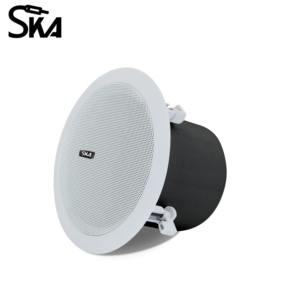5'' 20W Ceiling Speaker PA Sound System 2 Way Recessed In Ceiling Wall Broadcast Music Loudspeaker