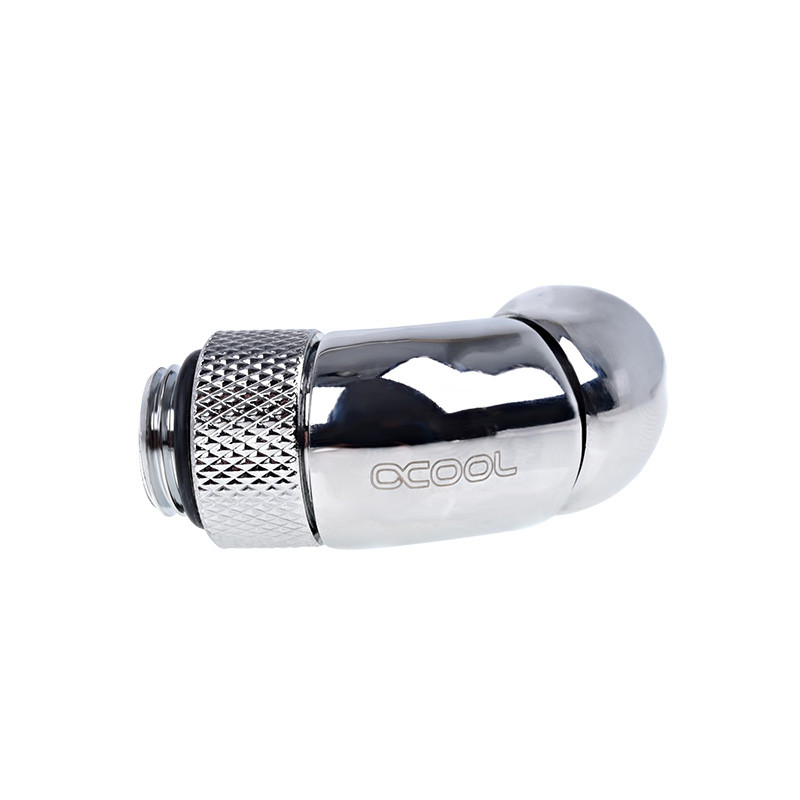 Alphacool HF 360 Angled Adaptor Double 45 Rotatable G1/4 Outer thread To G1/4 Inner Thread