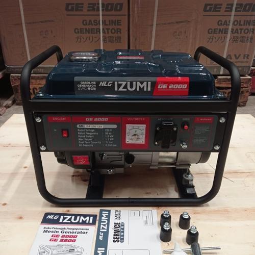 NLG IZUMI Genset Bensin 1200 1000 watt Gasoline Generator Listrik GE 2000 1 Phase