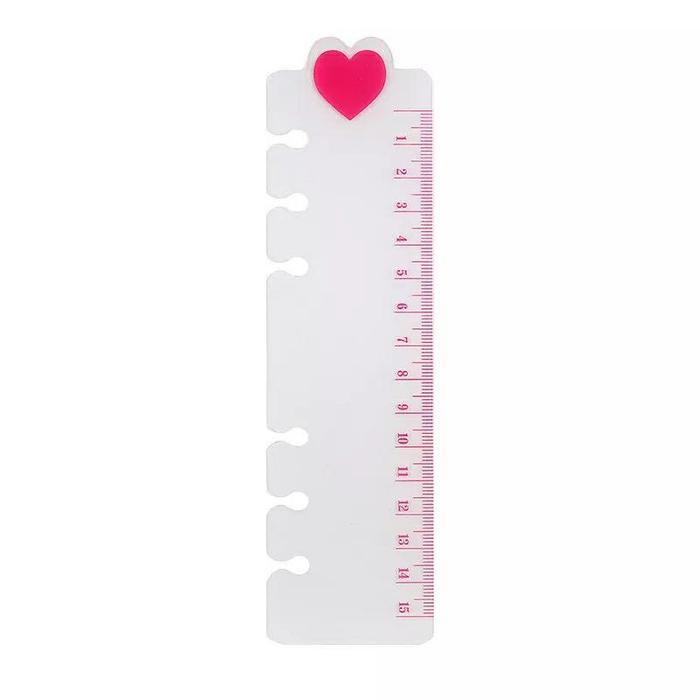 Penggaris/Pembatas A6 Notebook Diary Binder Plastik Pink