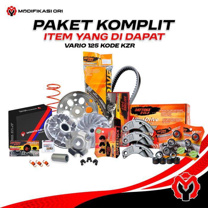 KZR - PAKET UPGRADE DAYTONA CVT VARIO 125 PAKETAN KIRIAN CVT PCX ADV VARIO 125 CVT PCX PER CVT 1500