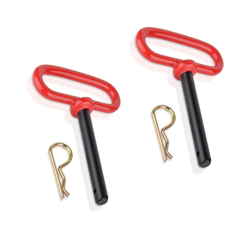 TOWING HITCH PIN AND R-CLIPS STEEL ALLOY MATERIAL FOR TRUCKS, TRAILERS, CARGO, CRANES, SHIPS, CARS,