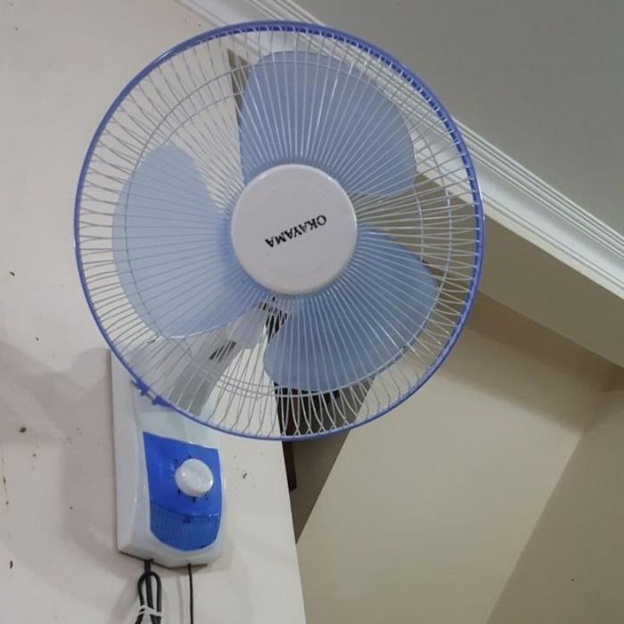 Kipas Angin Dinding Okayama 12'Inchi Redy Stok