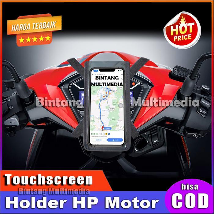 PRODUK TERBATAS Tas Holder HP di Motor Anti Air Gojek Grab Waterproof Handphone Slim