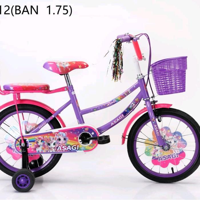 Pacific - Sepeda Mini 12 Anak 2 Thn Sd 4 Thn Keren Girly Ada Roda Bantu