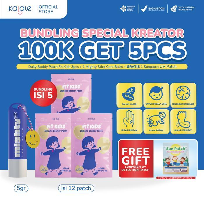 [100K GET 5 PCS] Bundle Special Kreator Mighty Stick Care Balm Daily Buddy Patch Stiker Anti Nyamuk