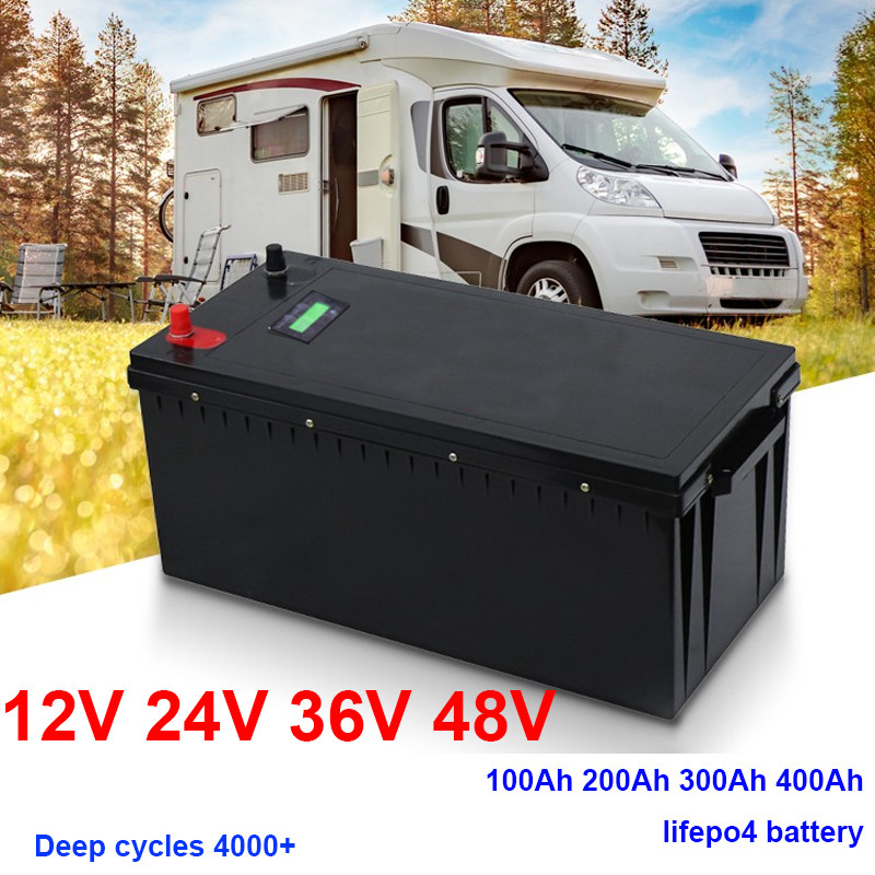 Gtk 12V 200AH 300AH 400Ah 24V 150Ah 200Ah 36V 48V 100Ah Lifepo4 lithium battery eu deep cycle for