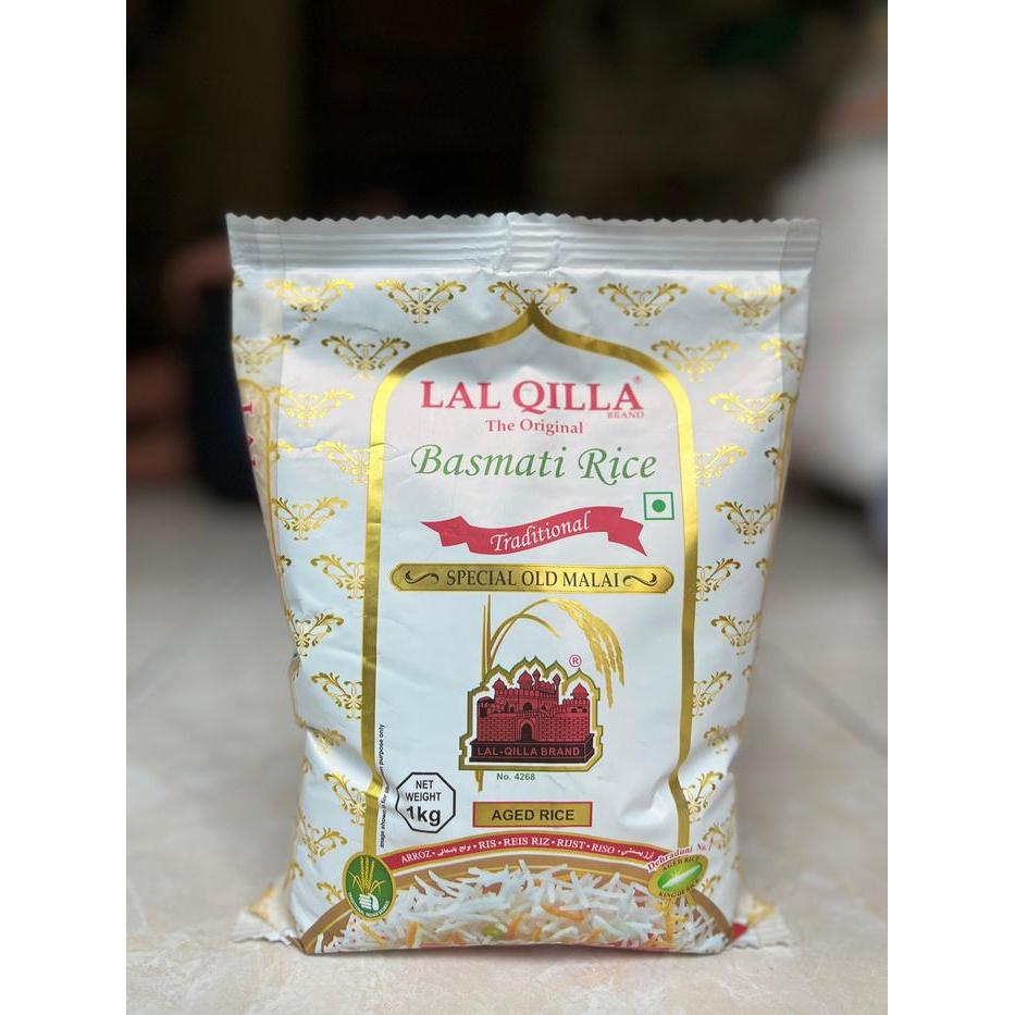 Terlaris - Beras Basmati Lal Qilla Traditional Kemasan 1Kg Special Old Malai Basmati India