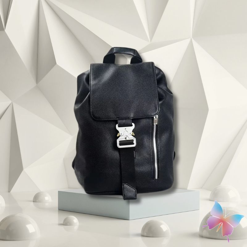 Tas Ransel Multifungsi ALYX 9SM dengan Zipper Samping dan Kantong Serbaguna untuk Gaya Street Fashio